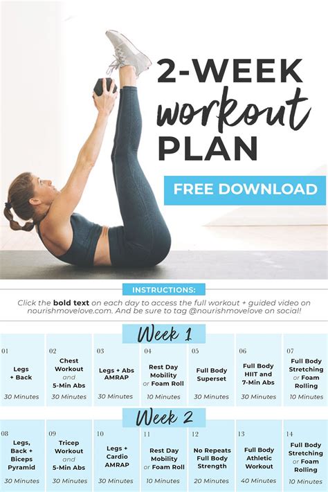 two week workout plan